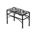 Dual Elevated Raised Pet Dog Feeder Bowl Stainless Steel