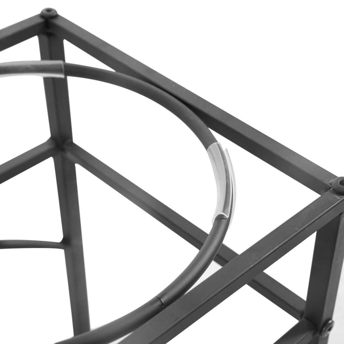 Dual Elevated Raised Pet Dog Feeder Bowl Stainless Steel