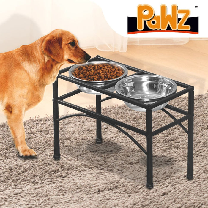 Goslash Picks Dual Elevated Raised Pet Dog Puppy Feeder