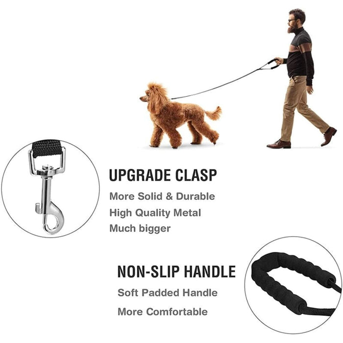 Durable Nylon Long Comfortable Padded Handle Dog Leash