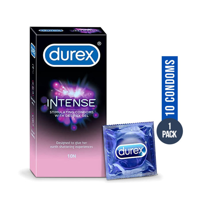 Nz Local Stock- Durex Intense Stimulating Condoms - 10 Pack