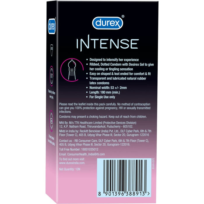 Nz Local Stock- Durex Intense Stimulating Condoms - 20 Pack