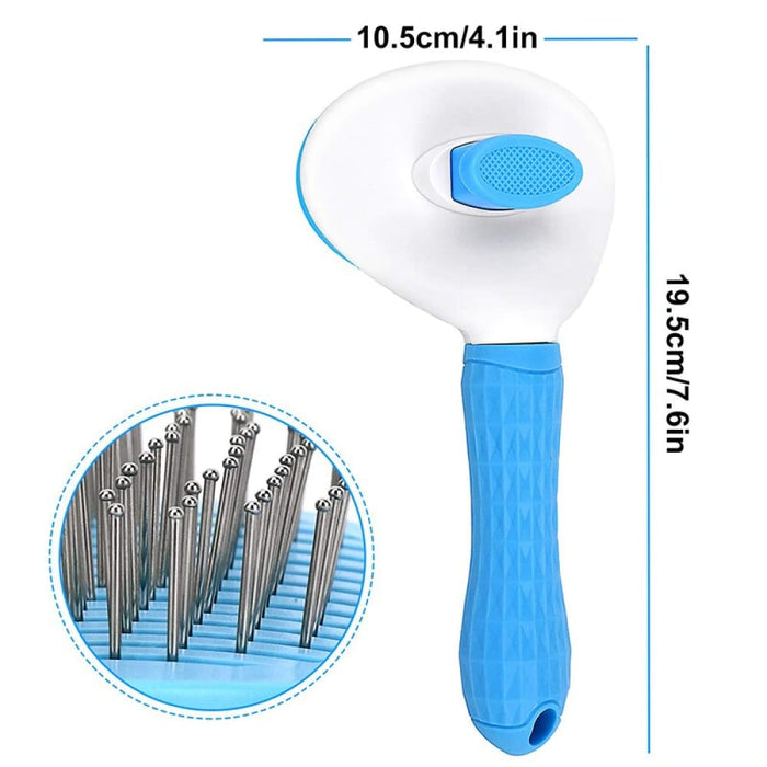 Efficient Thick Metal Bristles No Damage One Button