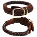 Eight-strand Braided Leather Collar