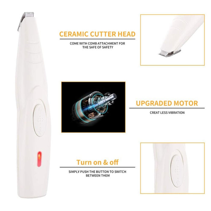 Electric Cordless Usb Rechargeable Low Noise Pet Grooming