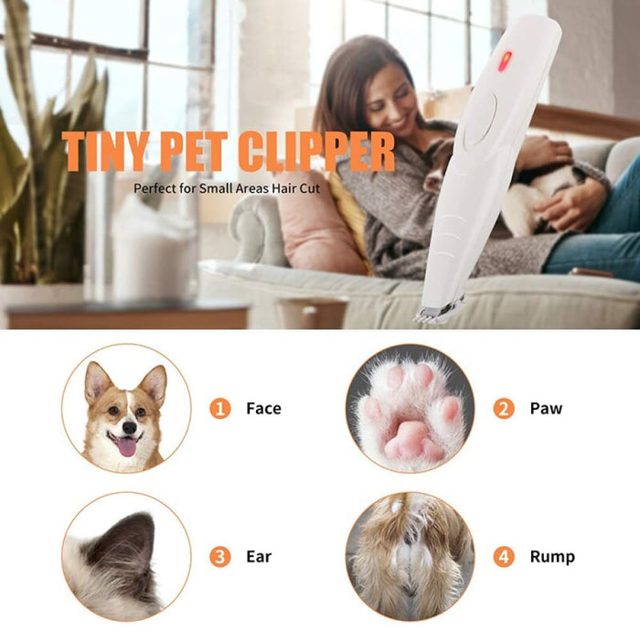 Electric Cordless Usb Rechargeable Low Noise Pet Grooming