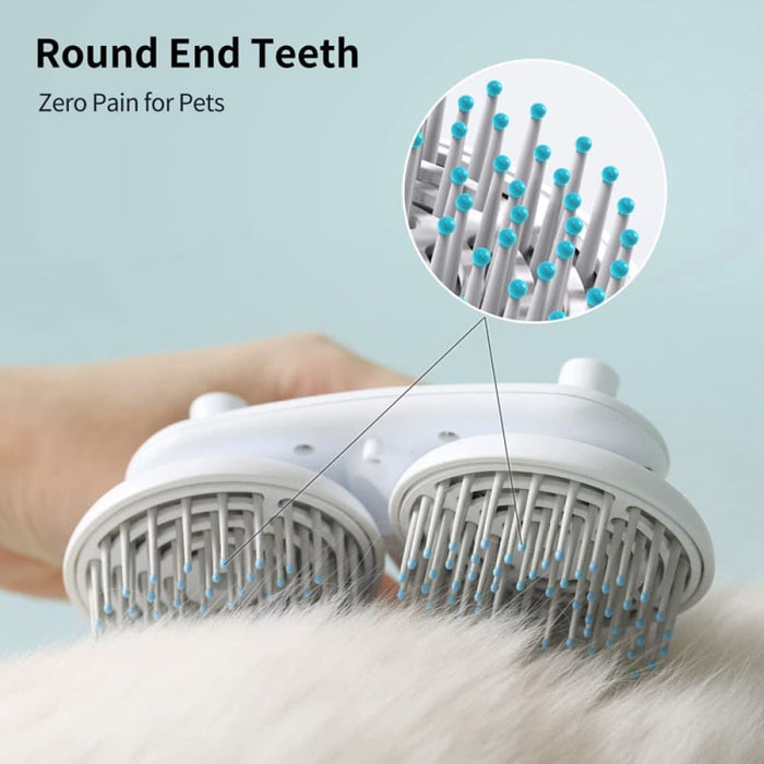 Electric Dual Head Self-cleaning Dog Grooming Comb Gently