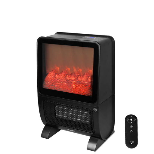 Electric Heater Fireplace Portable 3d Flame Remote Overheat