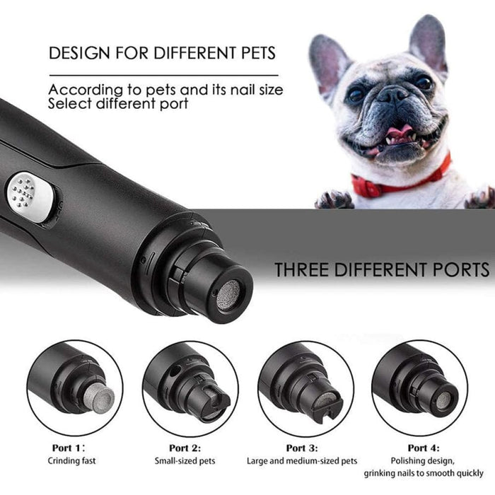 Electric Usb Rechargeable Safe No Noise Painless Dog Nail