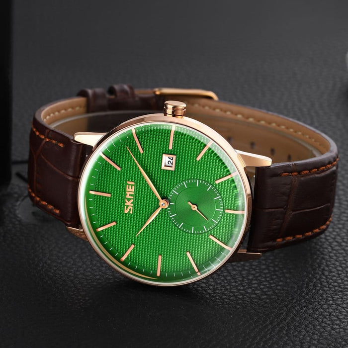 Elegant Design Simple Leather Strap Men’s Watch