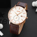 Elegant Design Simple Leather Strap Men’s Watch