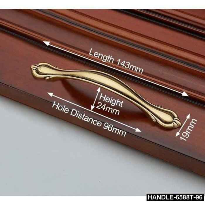 European Brass Gold Furniture Handle Pure Copper Kitchen