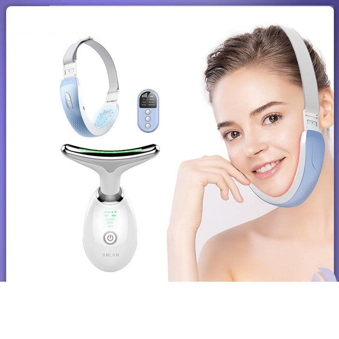 Face + Neck Lifting Beauty Device With Light Therapy