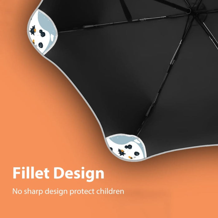 Fillet Style 6 Ribs Folding Umbrella