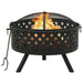 Fire Pit With Poker 68 Cm Xxl Steel Toonkb