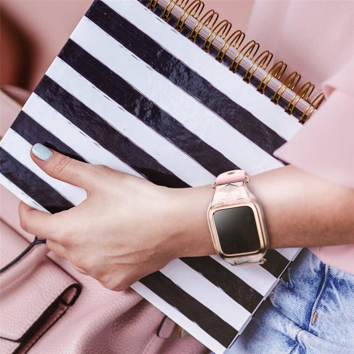 Fitbit Versa Cosmo Case-marble Pink