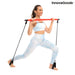 Fitness Bar With Resistance Bands And Exercise Guide