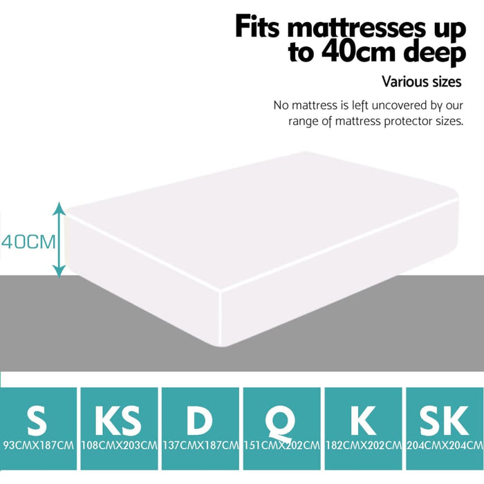 Goslash Picks Fitted Waterproof Bed Mattress Protectors