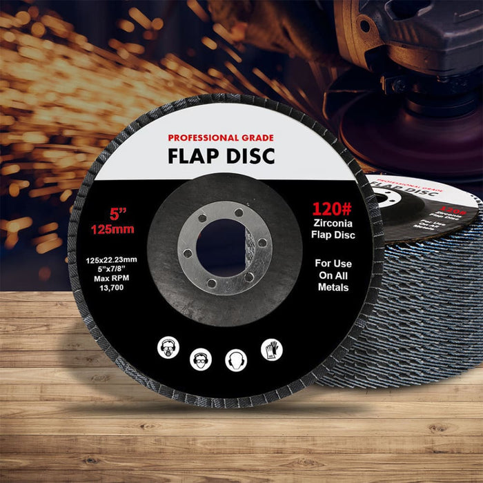 Goslash Picks Flap Discs 125mm 5’ Zirconia Sanding Wheel