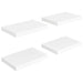 Floating Wall Shelves 4 Pcs White Mdf Txtnbi