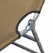 Foldable Sunlounger With Adjustable Backrest Taupe Aaxka