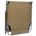 Foldable Sunlounger With Adjustable Backrest Taupe Aaxka