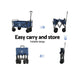 Foldable Wagon Cart Trolley Collapsible Beach Outdoor Garden