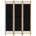 Folding 3-panel Room Divider 120 Cm Bamboo and Canvas Tpblxi
