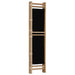 Folding 3-panel Room Divider 120 Cm Bamboo and Canvas Tpblxi