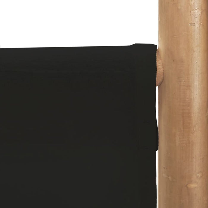 Folding 3-panel Room Divider 120 Cm Bamboo and Canvas Tpblxi