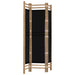 Folding 3-panel Room Divider 120 Cm Bamboo and Canvas Tpblxi