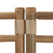 Folding 3-panel Room Divider 120 Cm Bamboo and Canvas Tpblxi