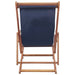 Folding Beach Chair Fabric And Wooden Frame Blue Atkkl