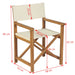 Folding Director’s Chair Solid Teak Wood Atnbo