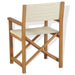 Folding Director’s Chair Solid Teak Wood Atnbo