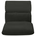 Folding Floor Chair Black Microfibre Txpxlx