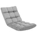 Folding Floor Chair Light Grey Microfibre Gl61755