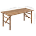 Folding Garden Bench With Cushion 118 Cm Bamboo Tbltnio