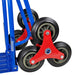 Folding Sack Truck With 6 Wheels Blue Oabpox