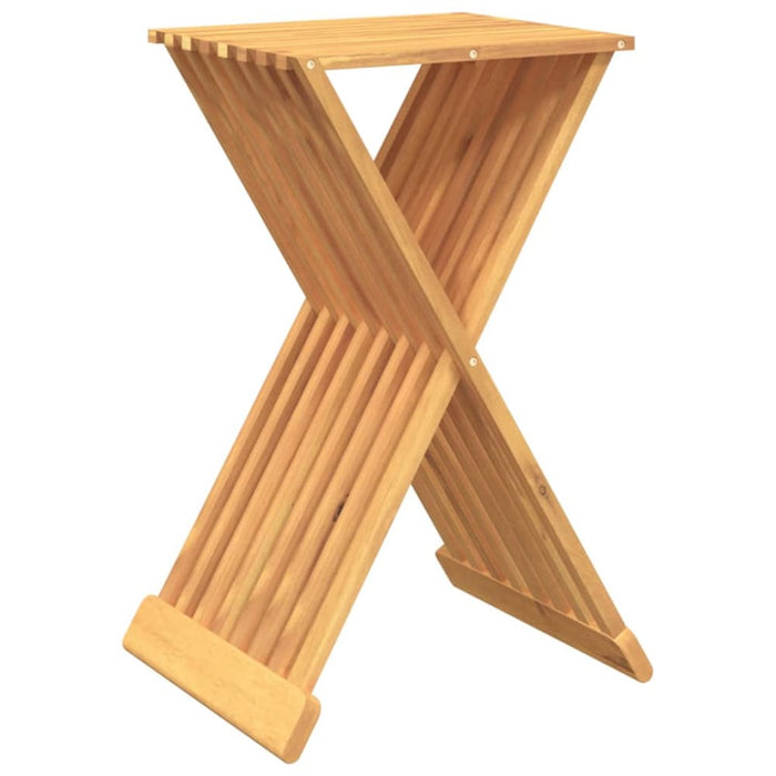 Folding Stool 40x32.5x70 Cm Solid Wood Teak Tolola