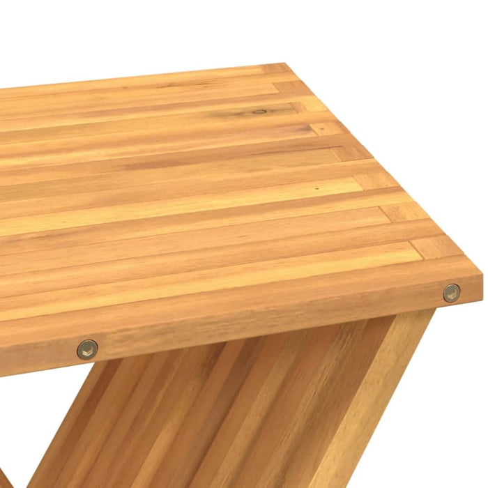 Folding Stool 40x32.5x70 Cm Solid Wood Teak Tolola