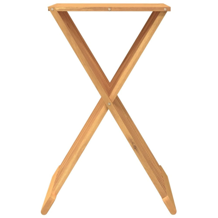 Folding Stool 40x32.5x70 Cm Solid Wood Teak Tolola