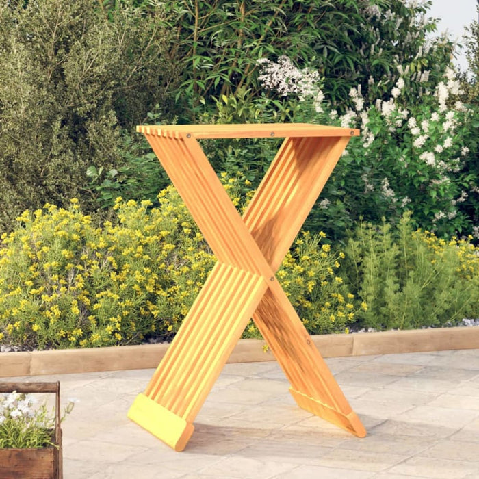 Folding Stool 40x32.5x70 Cm Solid Wood Teak Tolola