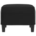 Footstool Black 60x50x41 Cm Faux Leather Takttp