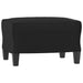 Footstool Black 60x50x41 Cm Faux Leather Takttp