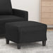 Footstool Black 60x50x41 Cm Faux Leather Takttp