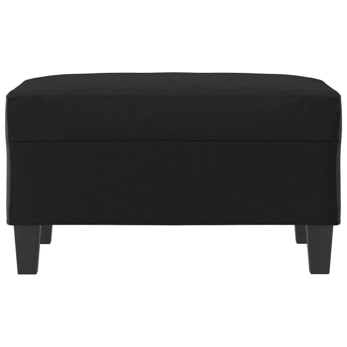 Footstool Black 70x55x41 Cm Faux Leather Taktpp