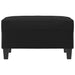 Footstool Black 70x55x41 Cm Faux Leather Taktpp