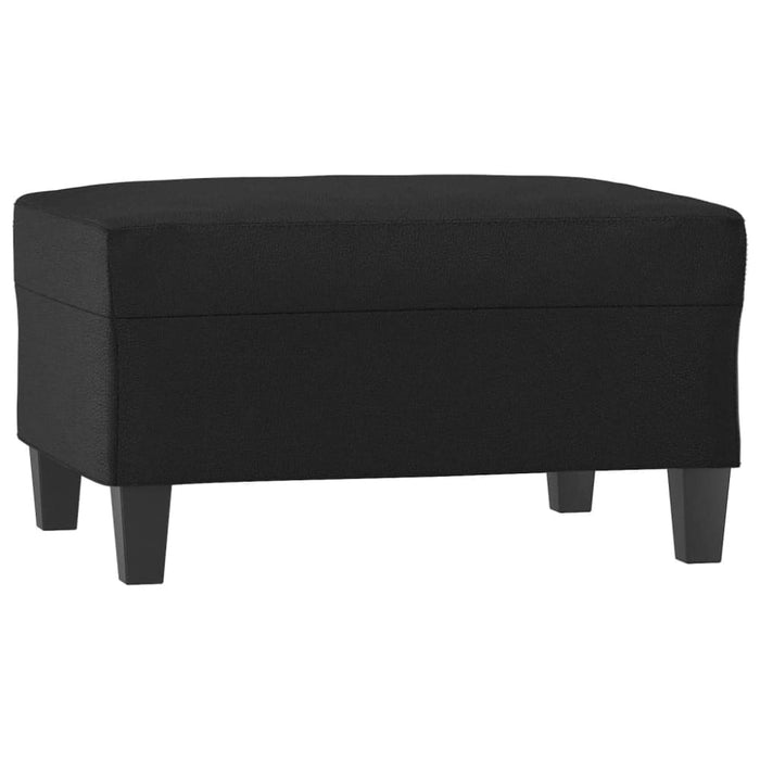 Footstool Black 70x55x41 Cm Faux Leather Taktpp