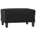 Footstool Black 70x55x41 Cm Faux Leather Taktpp